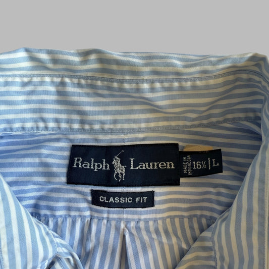 Ralph Lauren Striped Button Up Shirt - Large