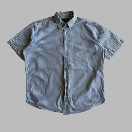 Ralph Lauren Striped Button Up Shirt - Large