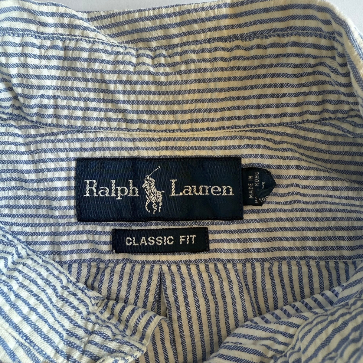Ralph Lauren Striped Button Up Shirt - Large
