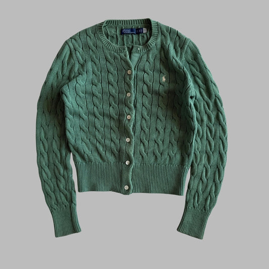 Ralph Lauren Cable Knit Cardigan - Small