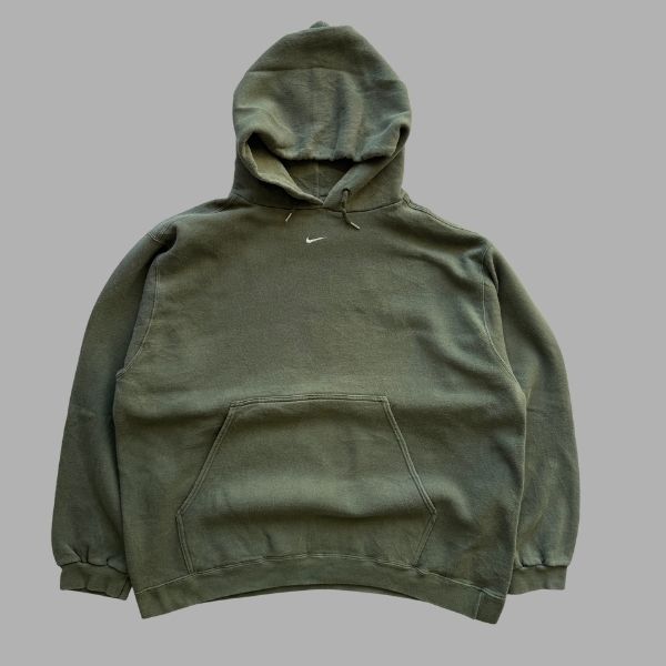 Rare 90s Nike Centre Swoosh Hoodie - XL