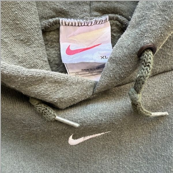 Rare 90s Nike Centre Swoosh Hoodie - XL