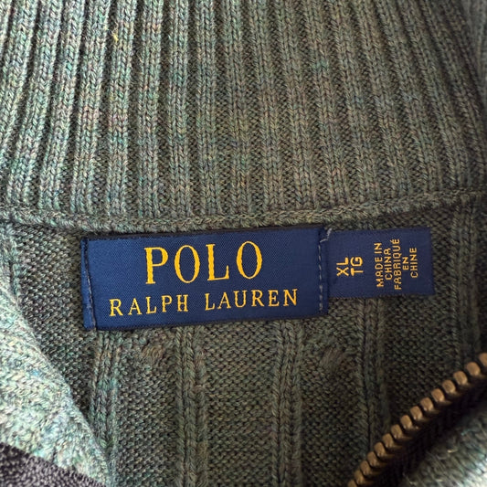 Ralph Lauren Cable Knit Quarter Zip - XL
