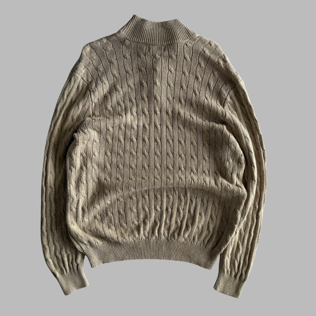 Ralph Lauren Cable Knit Quarter Zip - XXL