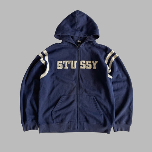 00s Rare Stussy Spell Out Hoodie - Large