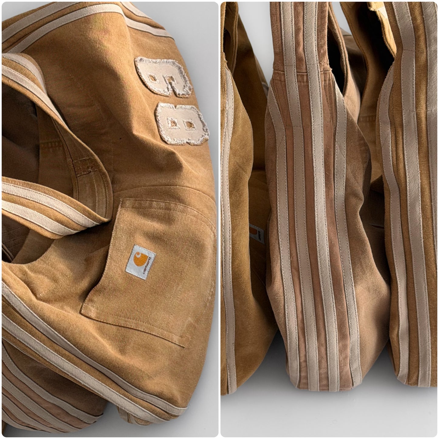 Reworked Carhartt Racer Bag - Tan
