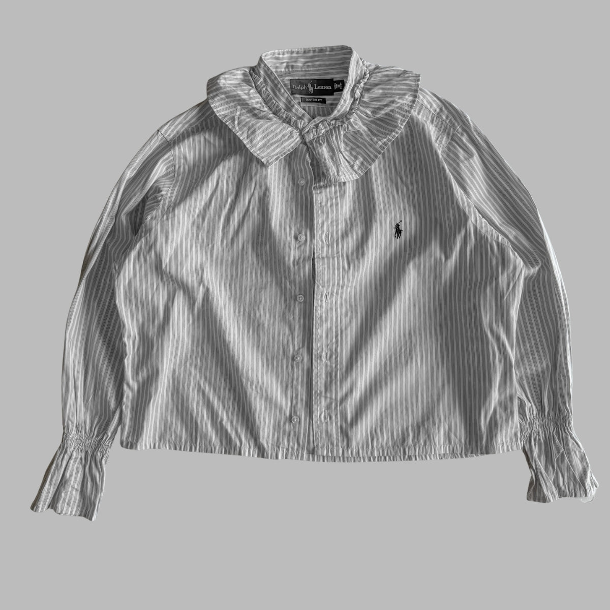 Ralph Lauren Frilled Button Up Shirt - Medium