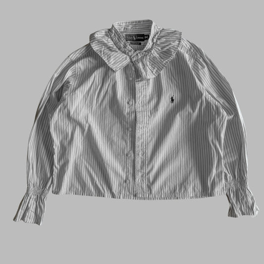 Ralph Lauren Frilled Button Up Shirt - Medium
