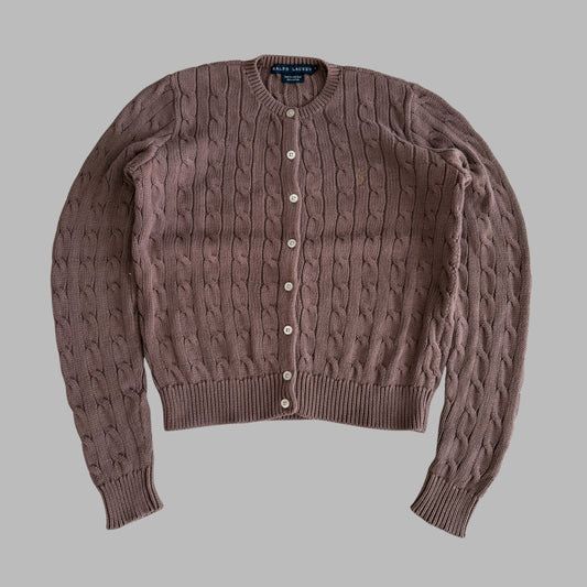 Ralph Lauren Cable Knit Cardigan - Small